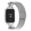 For Xiaomi Redmi Watch 4 Bands Stainless Steel M-Type Milanese Watch Band Silver Wrist Strap