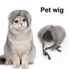Pet Wig Cats Dogs Wig Cosplay Costume Adjustable Elastic Band Design Funny