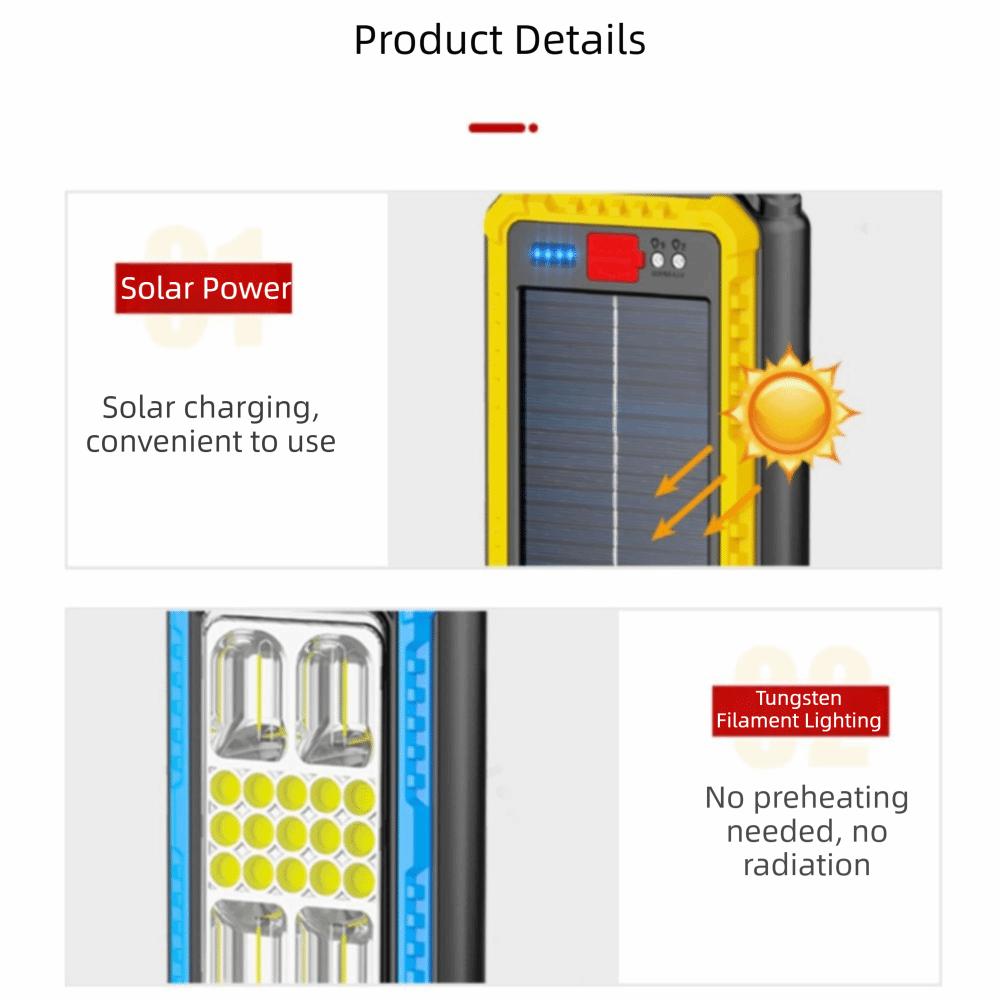Charging Version Solar-Powered Lamp Portable Super Bright Lamp For Lighting Outdoor Lamp Outdoor