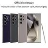 Metallic Lacquer Leather S24Ultra Phone Case For Samsung Galaxy S23 S24 S25 Ultra Hard PC Shell Luxury Skin Protective Cover