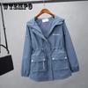 Women Casual Windbreaker All-Match Hooded Top Tide Spring and Autumn New Korean Loose Jacket Trend Coat Women's Coats