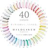 Кейс для набора Zebra Mildliner Не включает 1 образец 40 цветов (Полный комплект, Включено) Блокнот.
