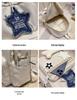 Легкий рюкзак Star Patch для девочек — европейский и американский стиль, подходит для учеников средних и старших классов, а также для студентов колледжей