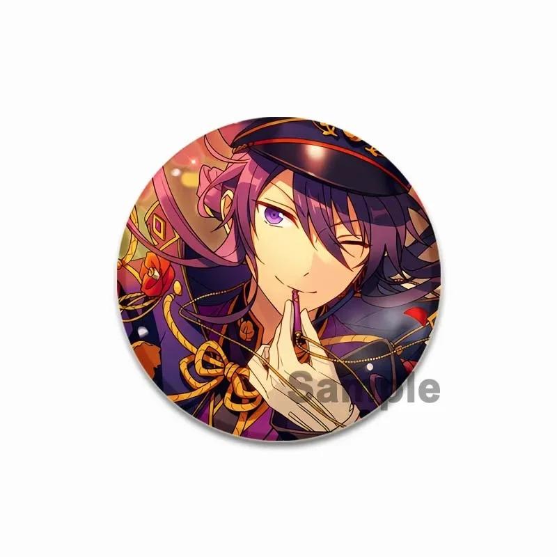 32/44/58MM Tinplate Brooch Ensemble Stars SOUMA KANZAKI Round Pins Cute Cartoon Badge for Backpacks Clothing Accesoory Jewelry