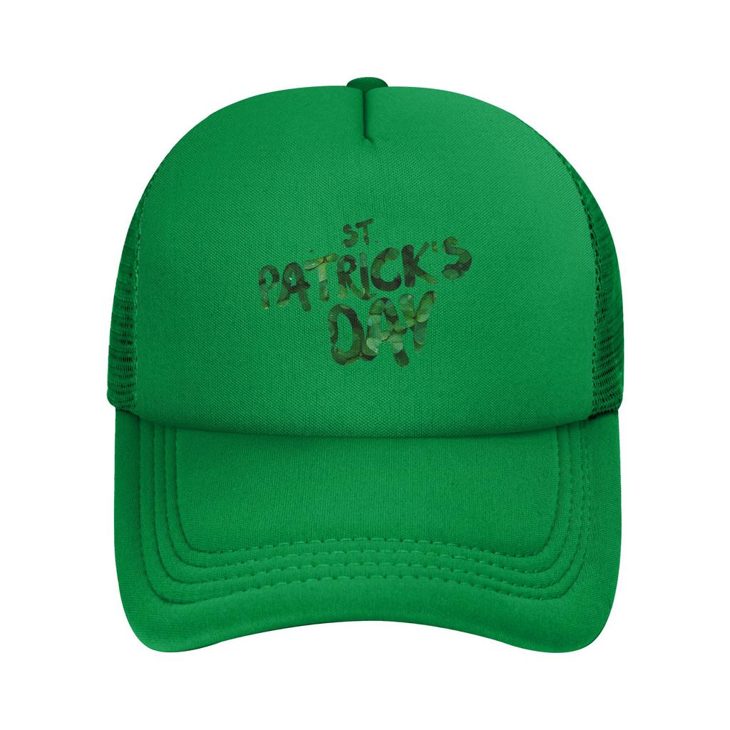 happy saint st patricks day Foam Trucker Hats Unisex Summer Breathable Mesh Golf Cap Hat Fashion Sun Cap Adjustbale