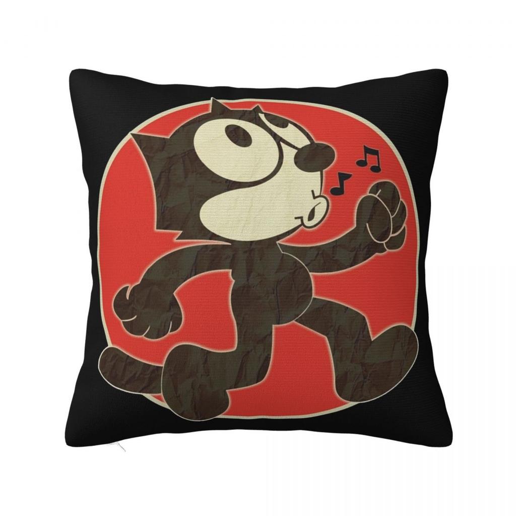 F-Felix The Cat Pillow Covers Product Printing Cushion Cover Decor Throw Pillow Case Cover Living Room Multiple Sizes
