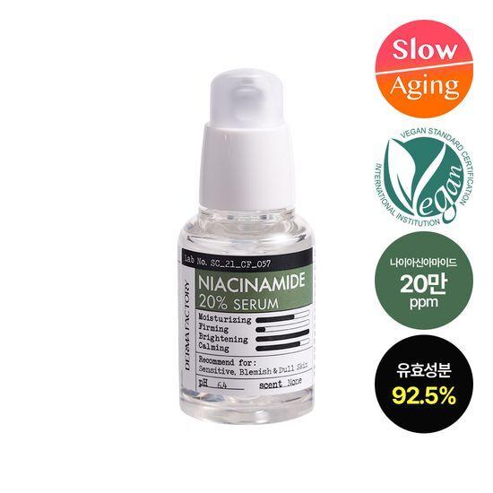 DERMA FACTORY Ниацинамид 20% Сыворотка 30мл