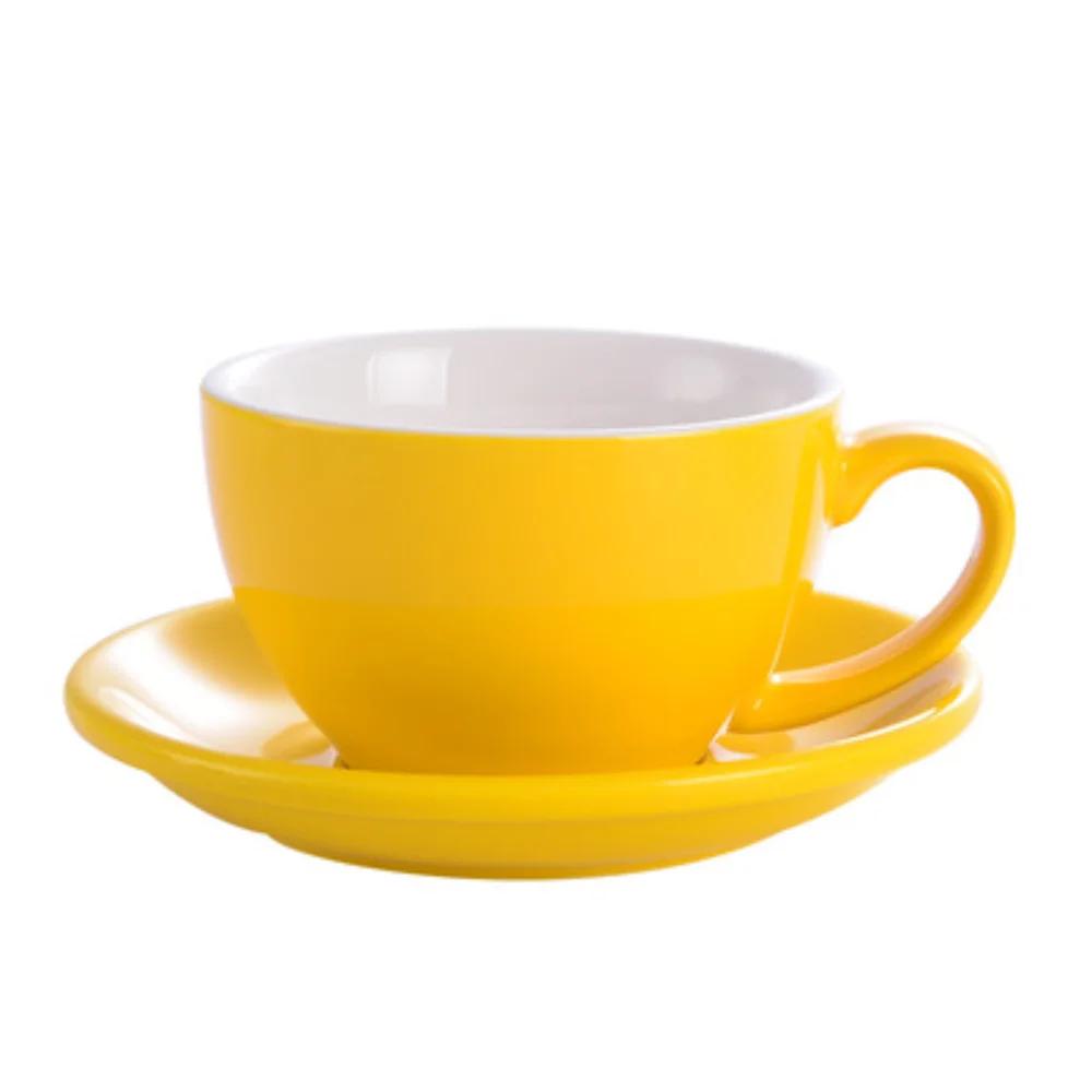 75ml/200ml Ceramic Mug Latte Art Cup With Saucer for Cappuccino Manual Brew Coffee Cup New Bone China for Coffee Shop Barista