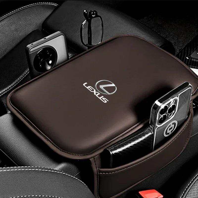 EZQZ3 Car Armrest Box Pad Leather Armrest Mat Car Accessories For Lexus GX470 CT200H IS300H IS200 IS250 RX350 GX460 NX200 GS430 RX300