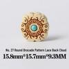 Red Sandalwood Pendant DIY Bracelet with Ebony, Turquoise, Multi-Gemstone Beads & Wenwan Ornaments