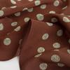 Retro Mocha Polka Dot Silk Scarf Women's Small Square Scarf Versatile Neck Premium Spring and Summer New Printed Scarf