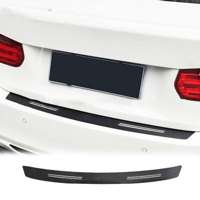 Автомобильная отделка Защита от царапин Наклейка на задний бампер Покрытие для входа в багажник из углеродного волокна для BMW