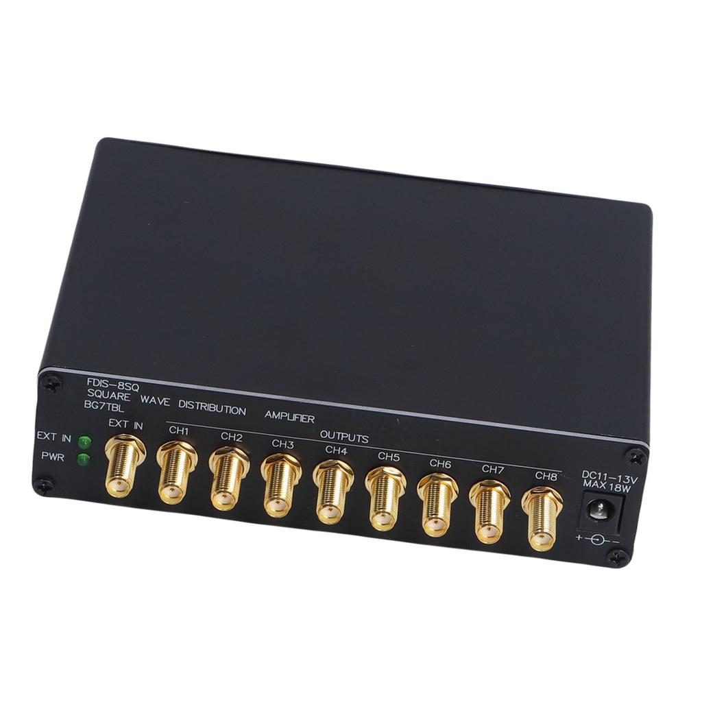Clock Distribution Amplifier WC 44.1K 48K Second Pulse 1PPS 10M 8CH SMA Port Clock Distributor with Indicator Light US