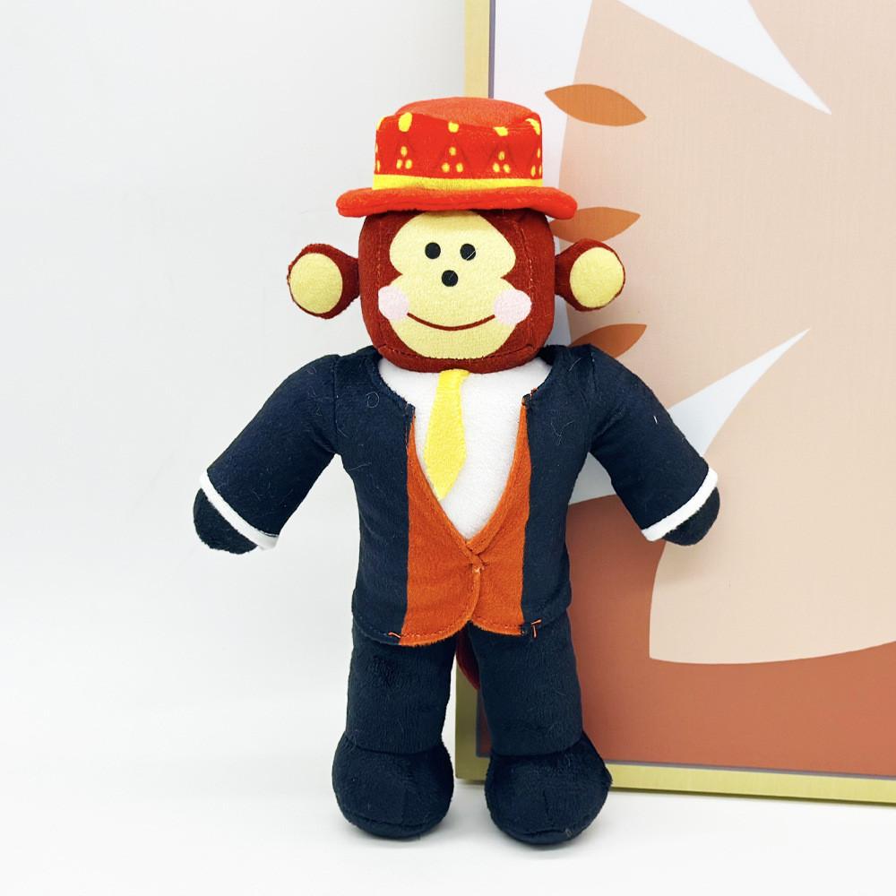 Steal A Brainrot Jandel Black Monkey Stuffed Animal With Red Hat And Sword For Playroom Gift