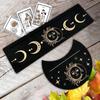 Moon Shape and Rectangle Cards Holder for Witch Divinations Tools Wood Tarot Cards Stand Holder Moon Phases Altar Base