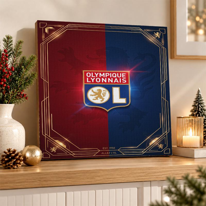 Lyon FC Diamond Painting Kit 5D Full Drill DIY Diamond Mosaic Wall Art Home Decor