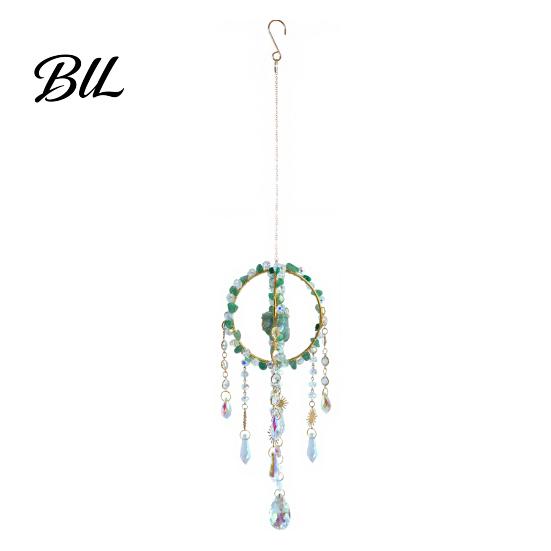Decorative Hanging Chime Crystal Suncatcher Hanging, Ball Prism Rainbow Maker Pendant Elegant Indoor Wall Art for Garden Patio Backyard Car