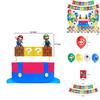 Super Mario Kids Birthday Party Decor Suit Features Colorful Balloons And Cheerful Banner For Celebration