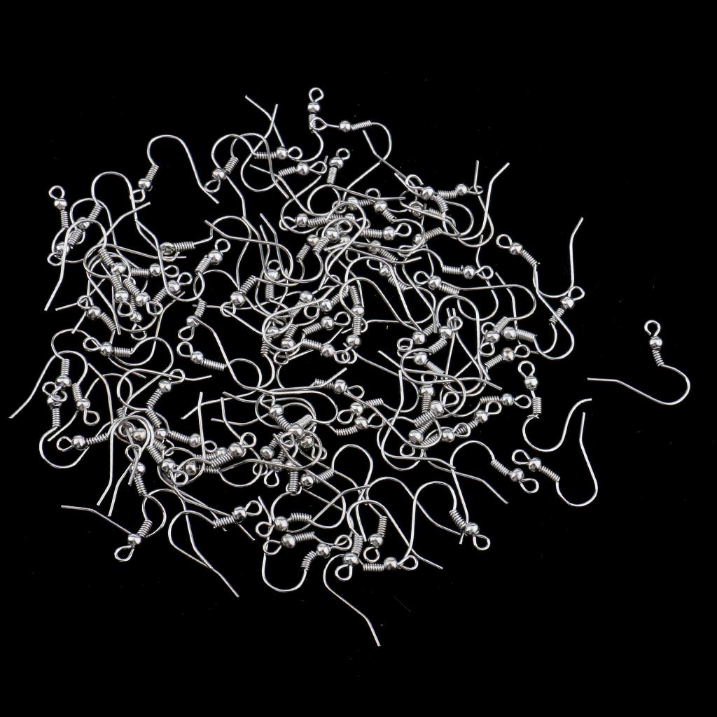 100шт ушной провод крючок катушка DIY ювелирные изделия серьги