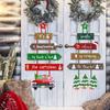Christmas New Door Hanging Christmas Holiday Party Atmosphere Decoration Hanging Door Sign Customization