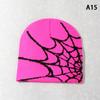 2023 New Knitted Beanies Hat Cartoon Spider Embroidered Winter Hats Knitted Bonnet Cap Soft Woolen Beanies For Women Cap