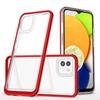 Samsung Galaxy A03 Прозрачный силиконовый чехол 3 в 1 с красной рамкой