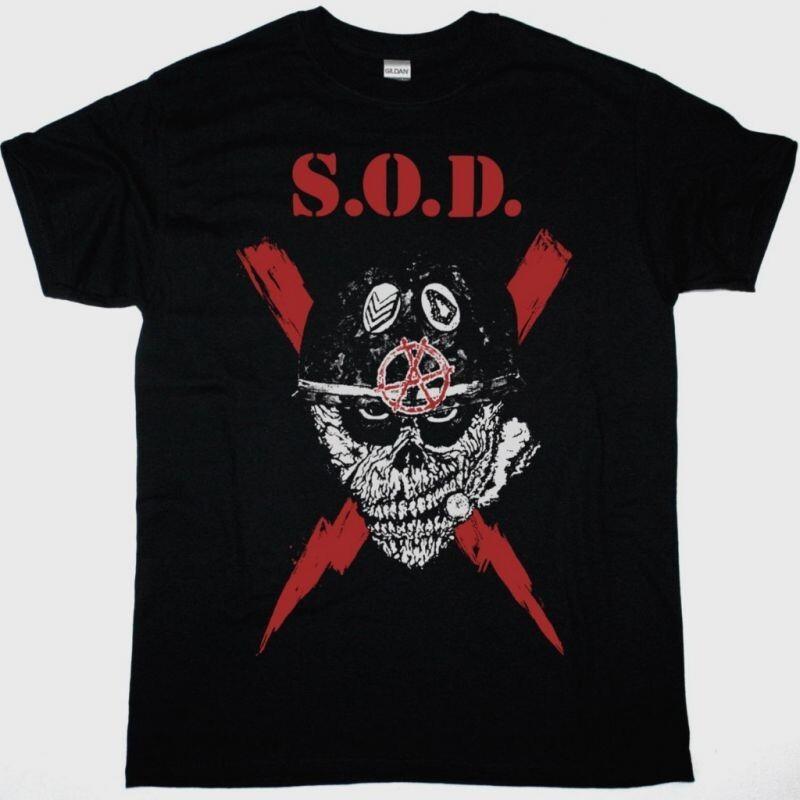Винт. S.O.D. Подарок для фанатов группы Хлопковая черная унисекс футболка всех размеров