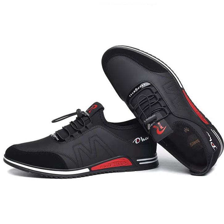 FashionPlatform Мужские повседневные кроссовки черные Высококачественная мужская спортивная кожаная обувь для мужчины Обувь для скейтбординга мужские кроссовки