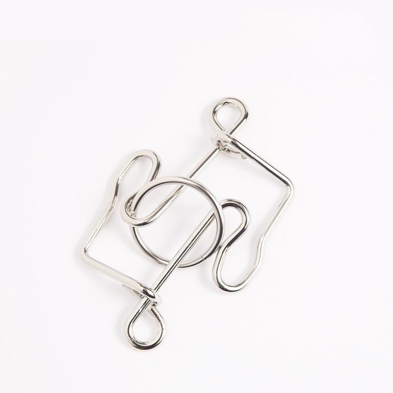 Игрушки-головоломки с девятью кольцами и высокой сложностью развязывания колец, петлеобразная игрушка для развития интеллекта, чтобы развязать кольца