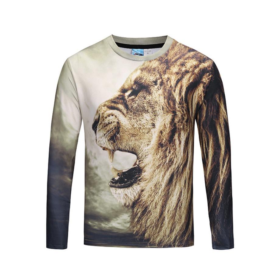 Футболки мужские осенние футболки мужские уличные футболки с 3D-принтом модные весенние топы с круглым вырезом и длинным рукавом