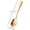Demitasse Espresso Spoons Set of 6, Gold Stainless Steel Mini Coffee Spoons for Dessert, Tea, Appetizer, Dishwasher-Safe Tiny Stirring Small
