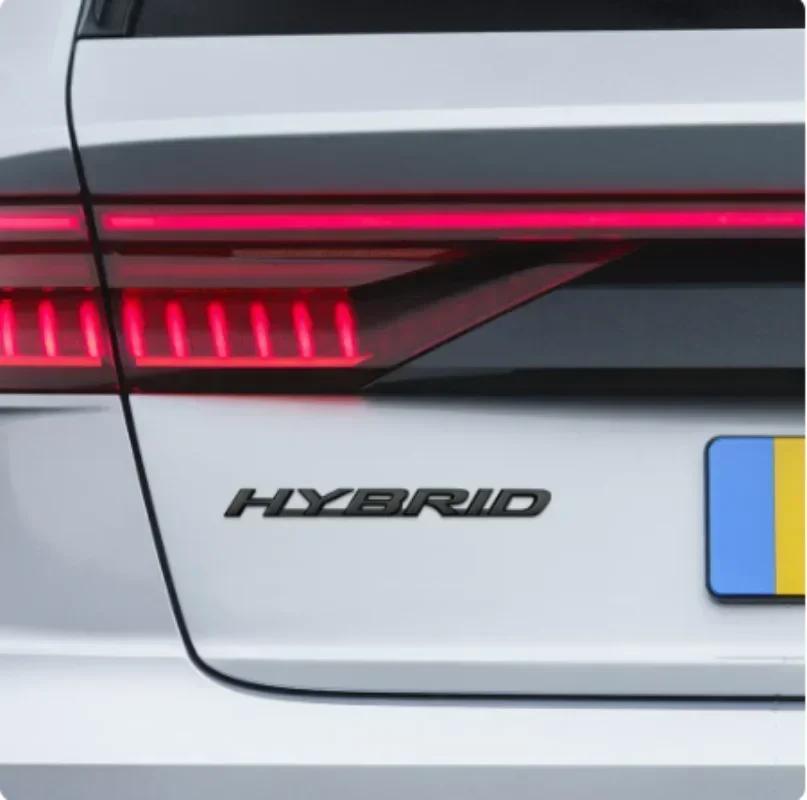 AHN4 3D Metal HYBRID Logo Rear Trunk Fender Door Emblem Badge Car Sticker Decals for Lexus RX350 NX200 ES300 IS300 LX470 LX570