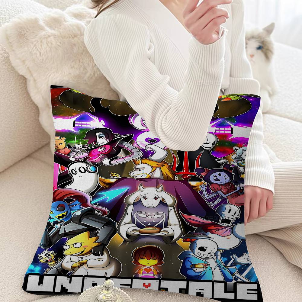 Аниме Игра Undertale Наволочки Мультяшные Декоративные для Дивана Домашние Двусторонние Короткий Плюш Милая Наволочка