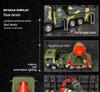 Car Cube 6205A Military Missile Launcher Model: Pull-Back Toy with Sound & Light Features for Kids.