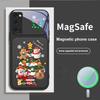 Мультяшная рождественская елка Для Magsafe Samsung S25 S25 Edge S25Ultra S8 9 10 20 S21 Pro 22 Plus S23 FE S24 Ultra Стеклянный чехол для телефона