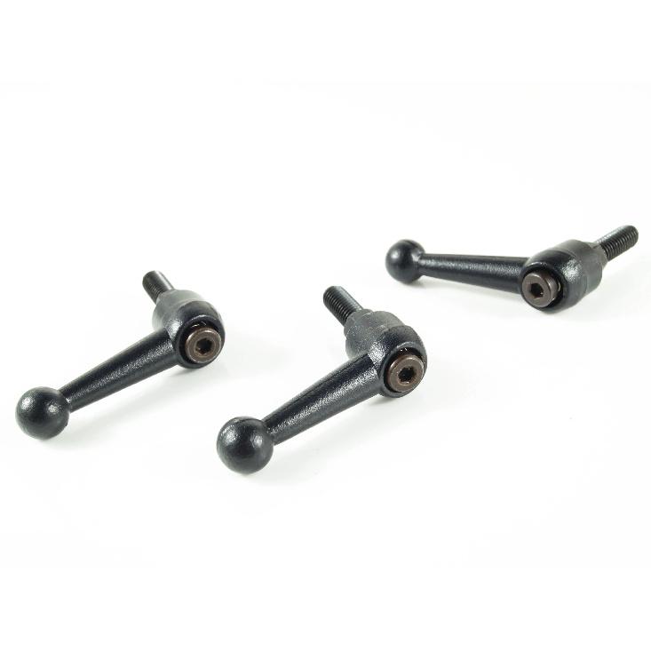 4 pieces M6 free shipment Clamping lever adjustabe handle lever arm solid handle