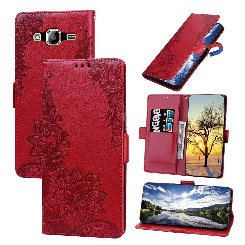 Floral Leather Flip Case For Samsung Galaxy J3 J4 J5 J6 J7 A10 A20 A30 A40 A50 A11 A21S A31 A41 A51 A02 A12 A22 A32 A42 A52 A72 M32 M31 Wallet Cover