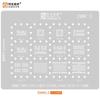 AMAOE EMMC2 3 BGA Трафарет для реболлинга для Android Nand Flash EMMC EMCP UFS LPDDR PCIE 153 162 169 221 254 60 70 186 200 Оловянная сетка