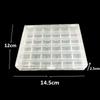 Пластиковый кейс для хранения катушек с нитками, 36 отделений, прозрачный, пылезащитный держатель для катушек швейных ниток, для дома, рукоделия, творческих проектов