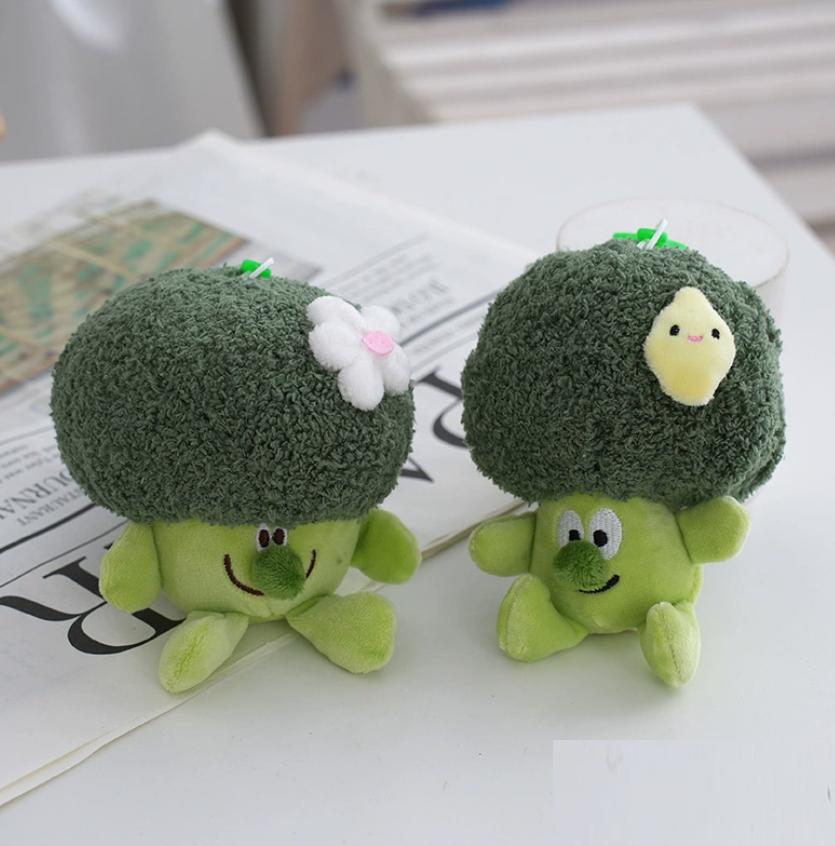 10 см Мультяшный Брокколи Овощ Плюшевые игрушки Овощная Кукла Брелок для сумки