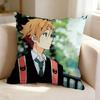 Heartwarming Anime TTamako Market  Square DoubleSided printed Pillow Case Bedroom Bedside Pillow Sofa Cushion Cover
