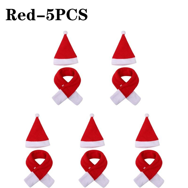 1-20 шт. Рождественские аксессуары для питомцев, Рождественский шарф и шапка для собаки, Шапка для кошки, Праздничный костюм для собаки, Рождественская одежда для питомцев