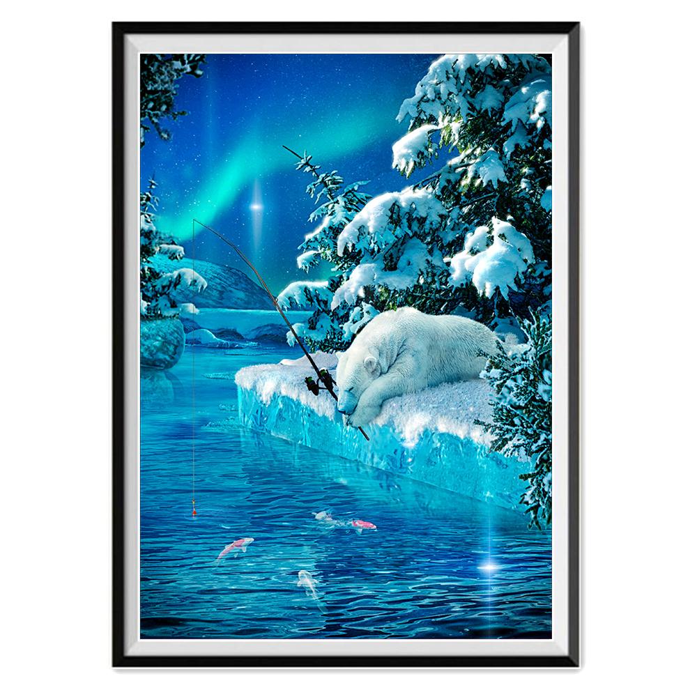 5D алмазная живопись «сделай сам», лесные животные, полный бриллиант, ручная работа, алмазная вышивка, мозаика, украшение для дома, гостиной, подарок