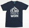 Футболка Born To Climb Забавная Горный Альпинизм Мужская Подарок Альпинисту Топ для Него