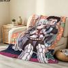 1PC Fire Force Patterned Flannel Blanket Suitable For All Seasons For Home Decor Warmth And Comfort Gifts Holiday Present