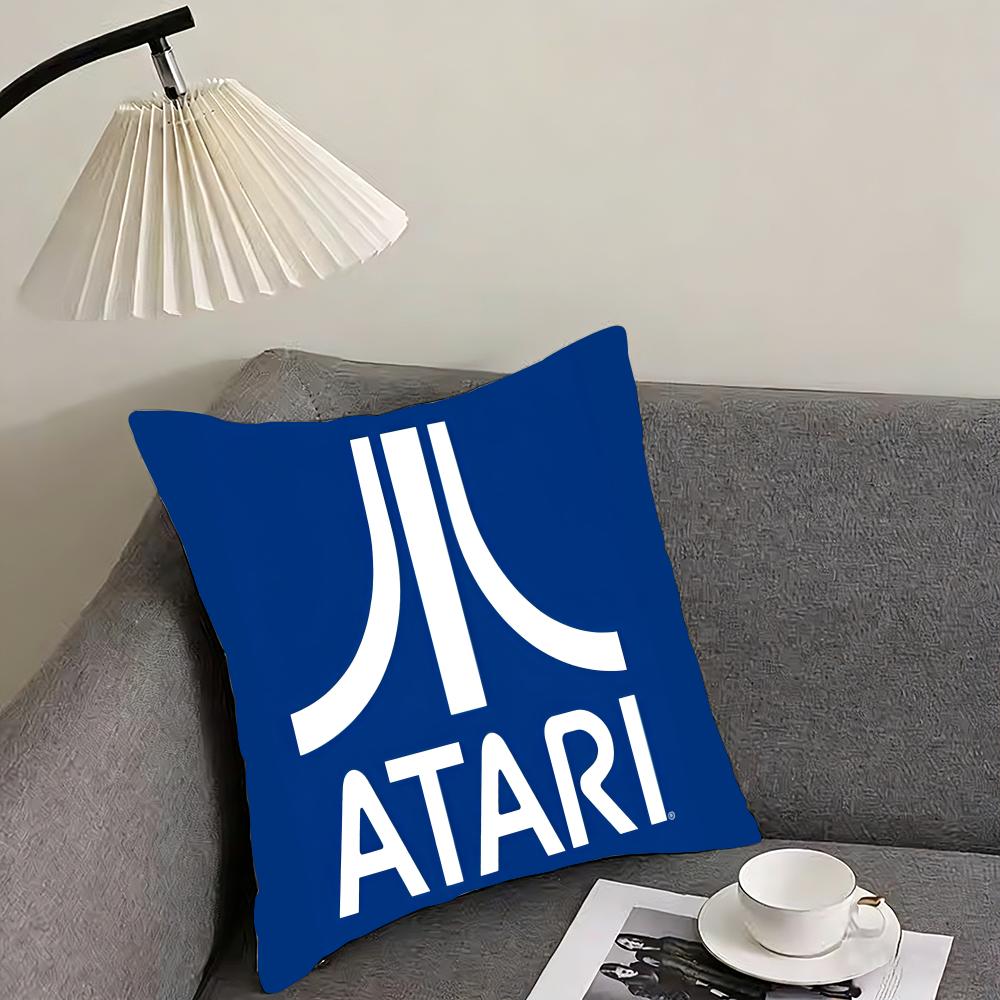 Hot AAtaris Game Logo Cushion Cover Elegant Comfort Pillowcase Sofa Bed Doublesided Printed Invisible Zipper Home Decor