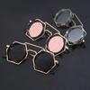 Steampunk Style Sunglasses Men'S Personality Metal Sunscreen Sunglasses Women'S Tide Shades
