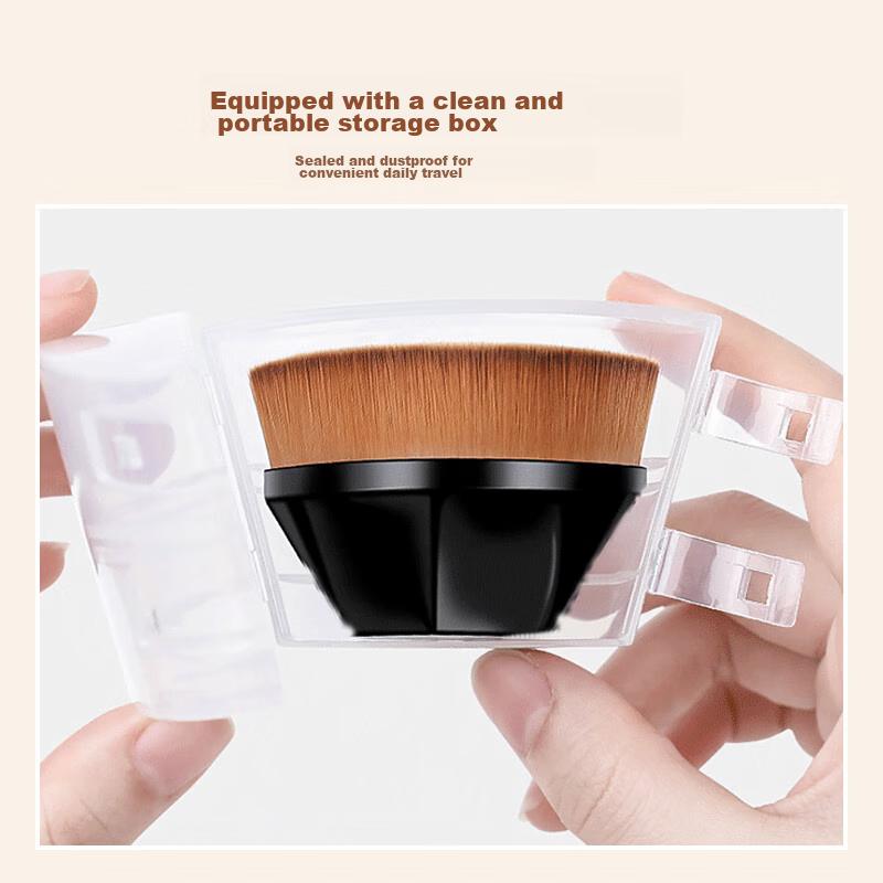 UPLUS No. 55 Foundation Brush, Seamless Makeup Brush, Non-Absorbing, 1 pack