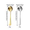 Household Stainless Steel Korean Spoon Household Kitchen Spoon Capacity Gold Silver Mirror Polished Cutlery Coffee Cutlery
