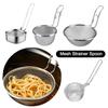 Кухонные принадлежности Сито-ложка с длинной ручкой Совок для корейской лапши Корзина для варки пасты Сетчатый фильтр для горячего горшка из нержавеющей стали